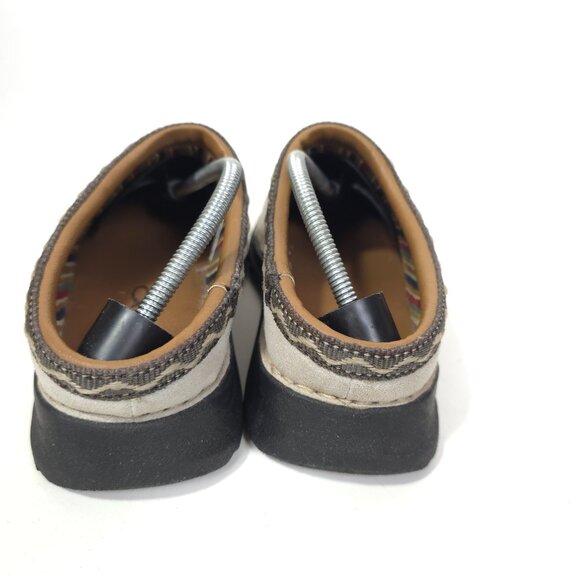 OP Ocean Pacific Bray Taupe Suede Leather Clogs Slip-On Mules Men's 8 Get It On - Picture 8 of 10